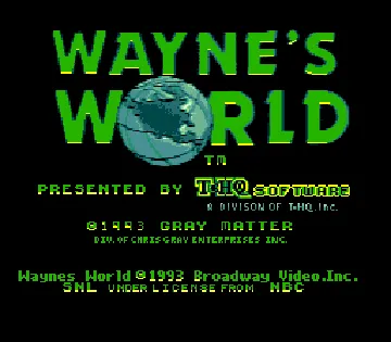 Wayne's World (USA) screen shot title